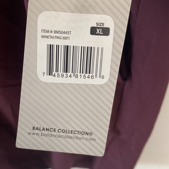 (A54) Balance Collection | Wine Tasting 7'' Carlton Shorts - Men, Size XL, NWT - Picture 6 of 11
